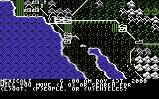 Roadwar 2000 screenshot 3 for Commodore 64